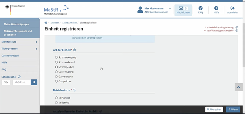 Balkonkraftwerk Anmeldung Registrierung Schritt 11